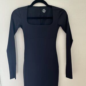 SKIMS Bodycon Black Mini Dress Sz. S